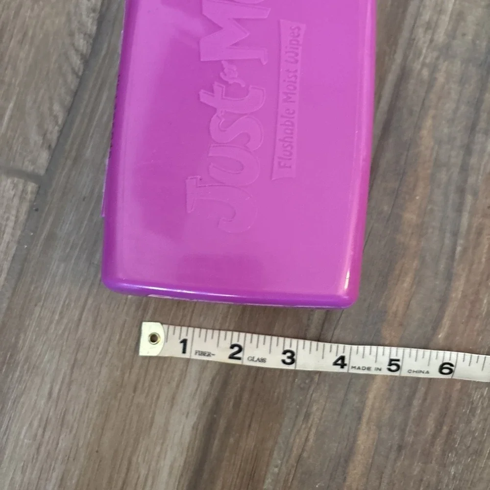Vintage Pull Ups Just For‎ Kids DRY Flushable Moist Wipes Container purple